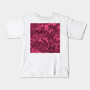 Pink Micro Camo (Camouflage) Pattern Kids T-Shirt